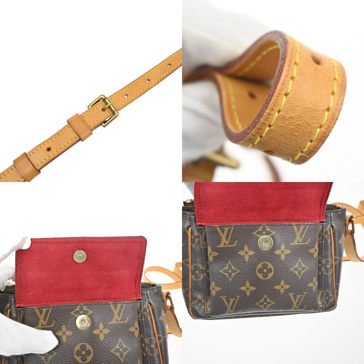 LOUIS VUITTON Viva Cite PM Shoulder Bag Monogram Leather Brown M51165 18KC701
