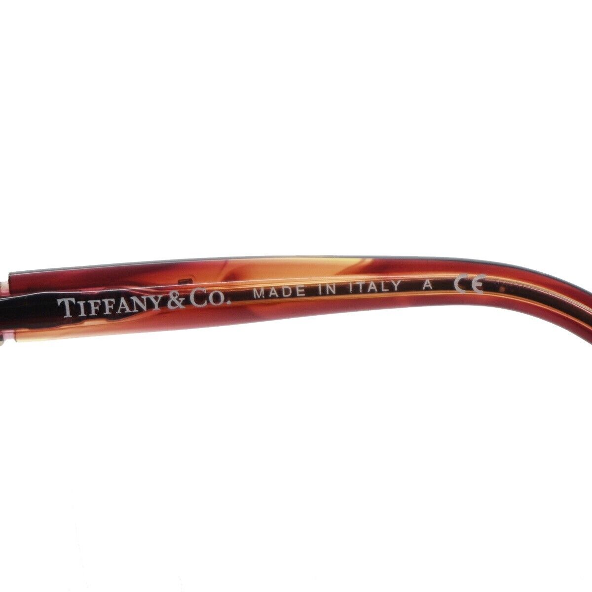 TIFFANY & CO. Logos Sunglasses Eye Were Plastic Brown TF4072-B-A Italy 60RC863