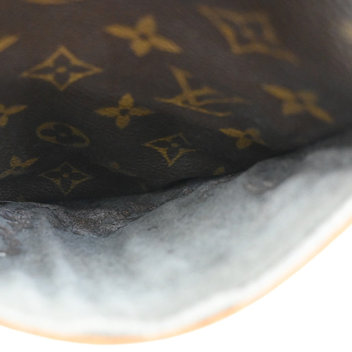 LOUIS VUITTON Danube Shoulder Bag Monogram Leather Brown France M45266 65TA078
