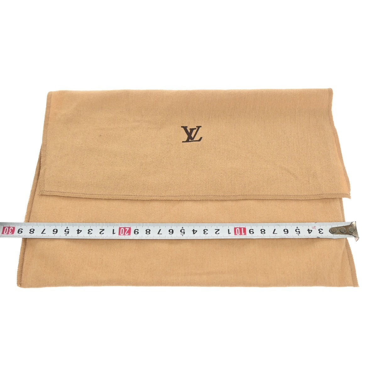 LOUIS VUITTON Logo 10 Set Dust Bag Drawstring Canvas Cotton Beige Brown 09KC752