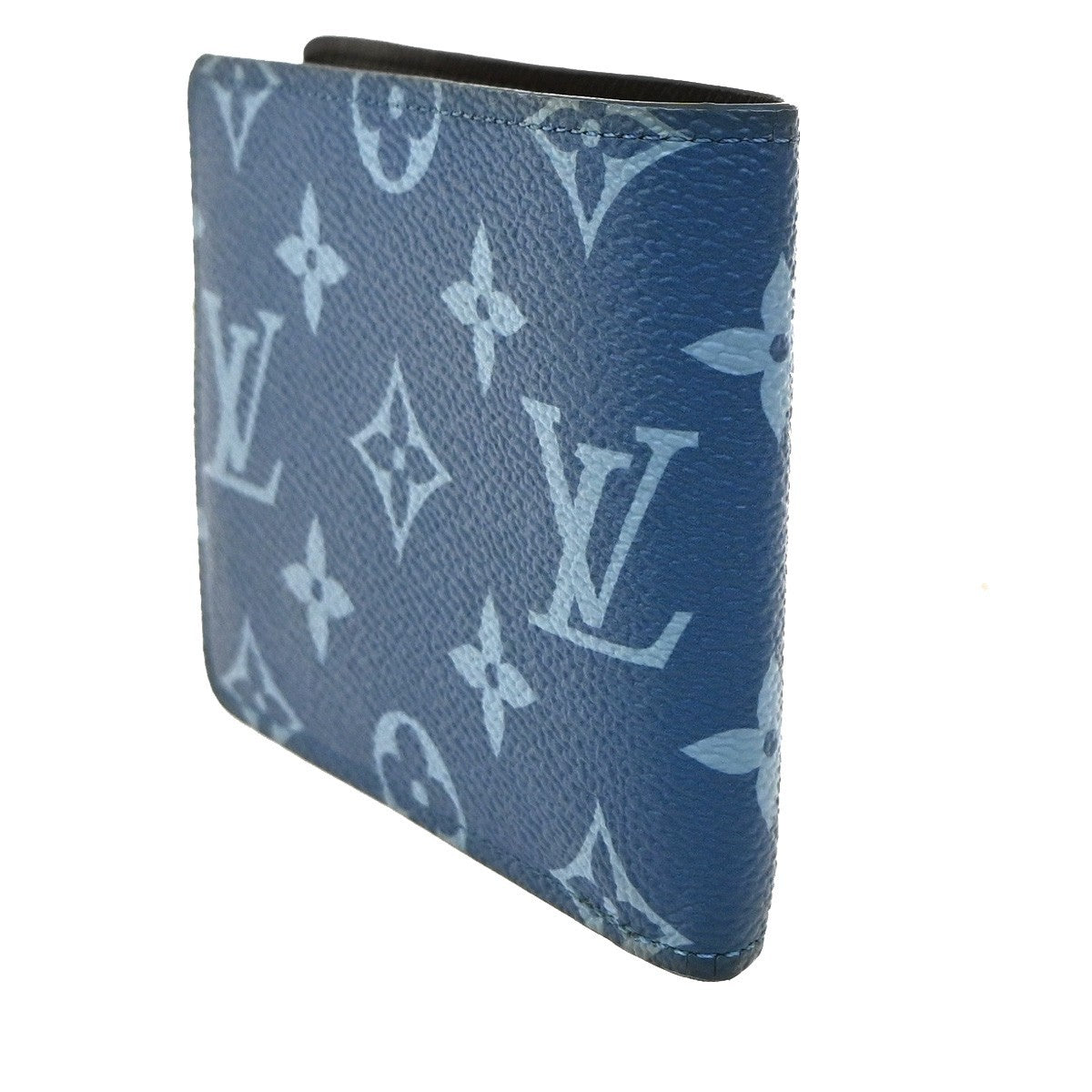 LOUIS VUITTON Portefeuille Slender Bifold Wallet Monogram Blue M82798 88YJ006