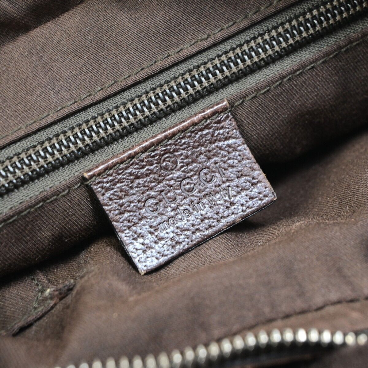 GUCCI GG Pattern Shoulder Bag Canvas Leather Brown SHW Made in  Italy 61EB656