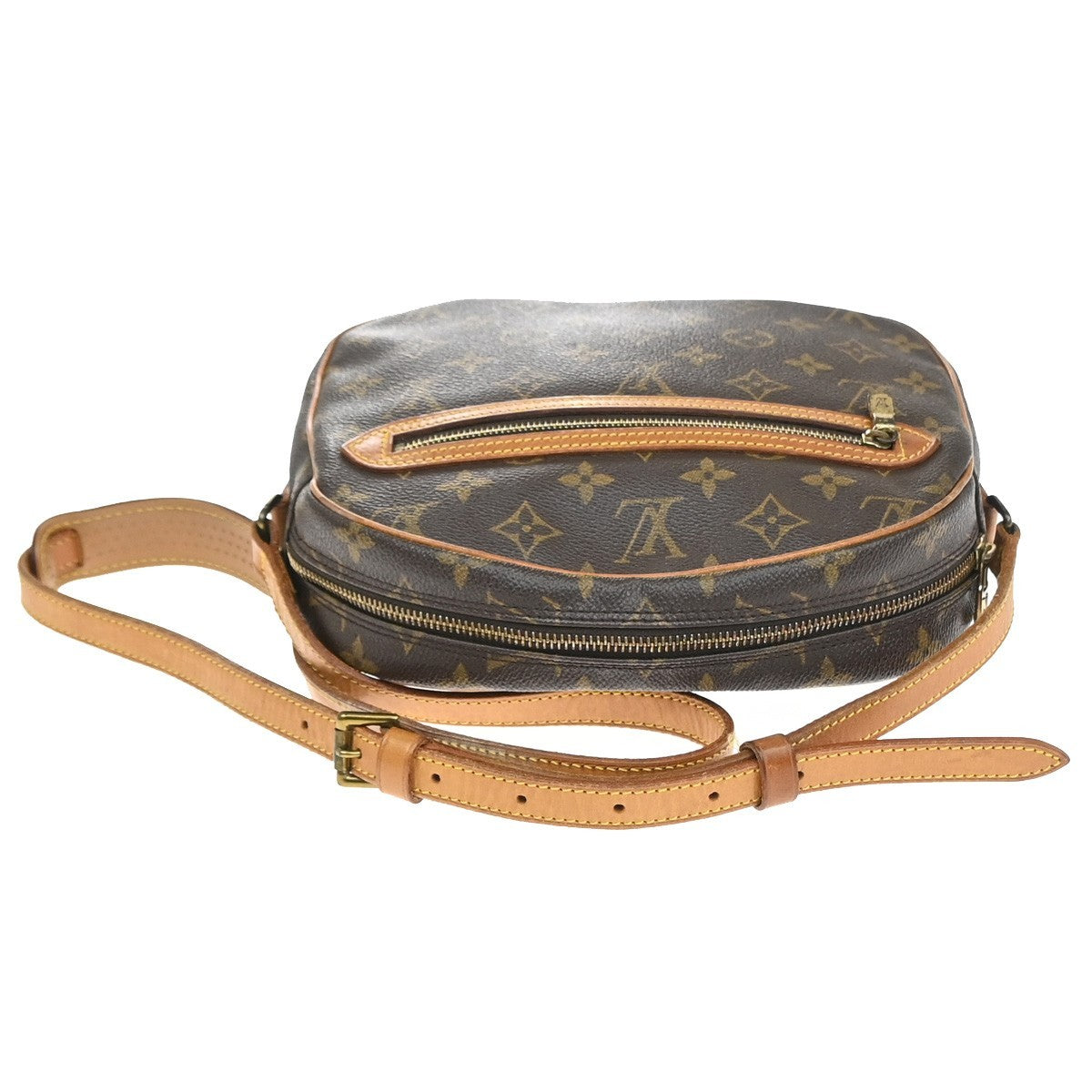 LOUIS VUITTON Senlis Shoulder Bag Monogram Leather Brown France M51222 88YJ195