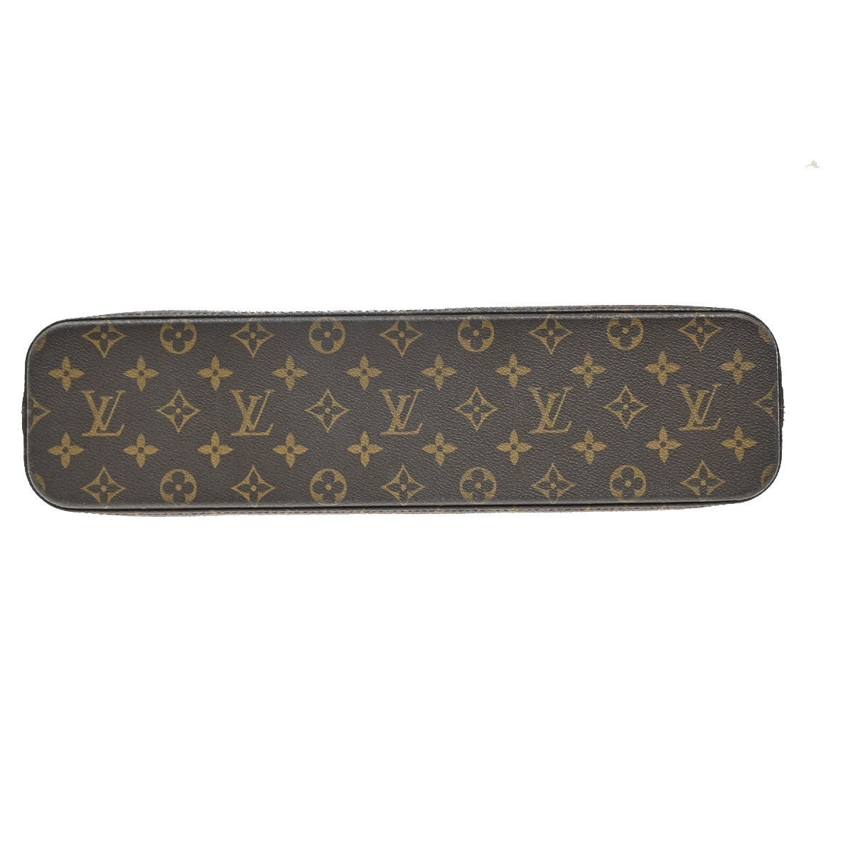 LOUIS VUITTON Logo Luco Shoulder Tote Bag Monogram Leather Brown M51155 85EF827