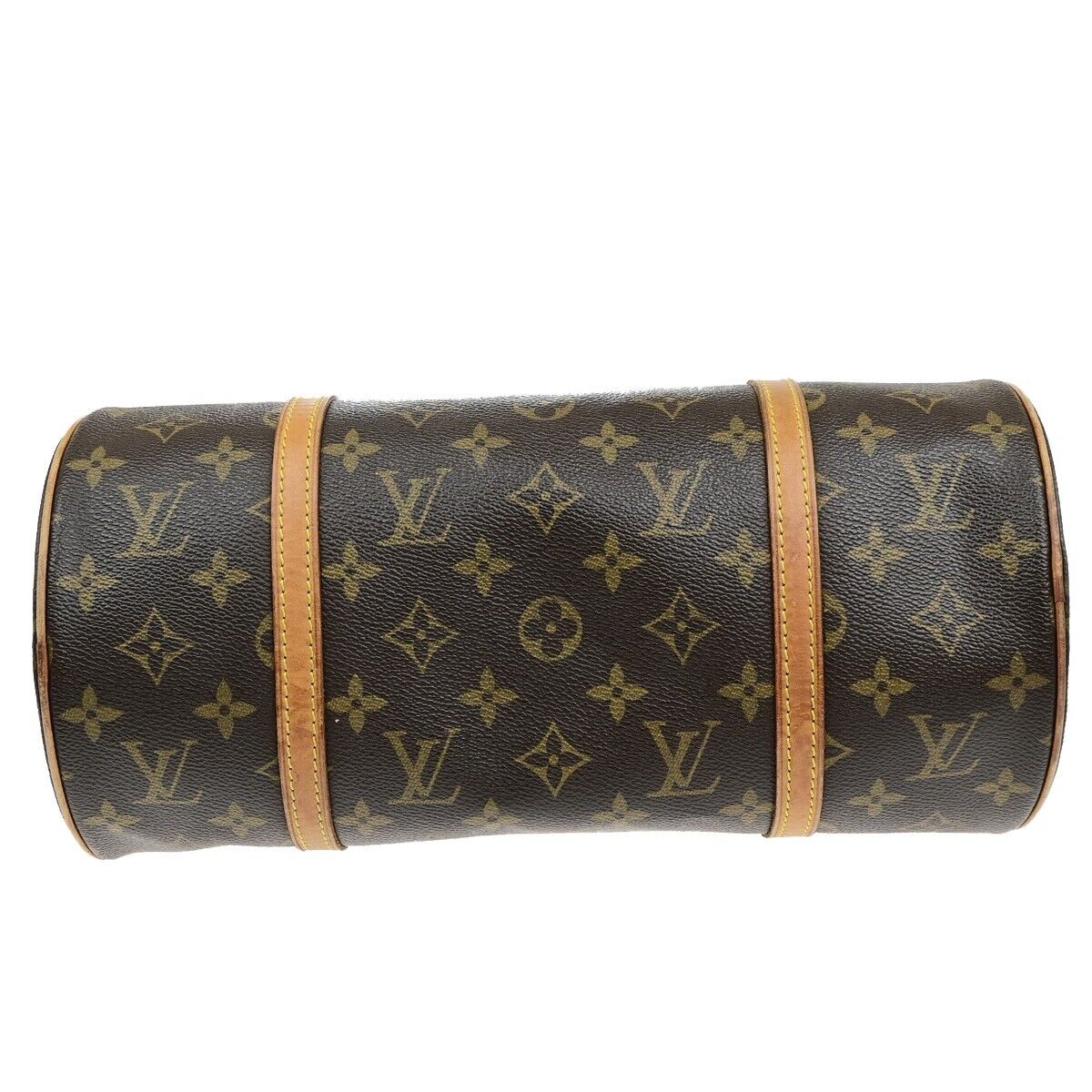 LOUIS VUITTON Logo PAPILLON 30 Hand Bag Monogram Leather Brown M51365 89ED867