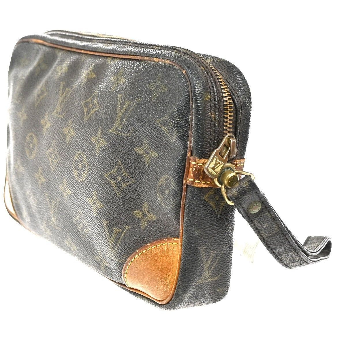 LOUIS VUITTON Marly Dragonne GM Clutch Hand Bag Monogram Brown M51825 60MA194