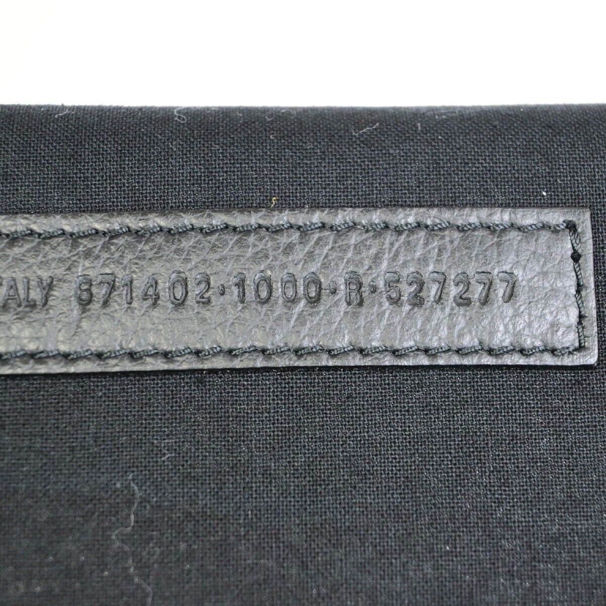BALENCIAGA Logo Hardware Small Tote Bag Hand Bag Leather Black Italy 18EE102