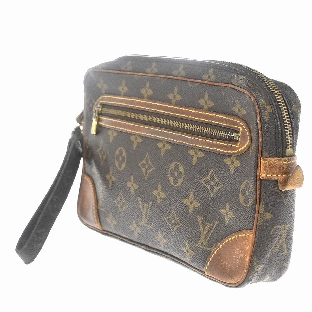 LOUIS VUITTON Marly Dragonne GM Clutch Hand Bag Monogram Brown M51825 67KP477