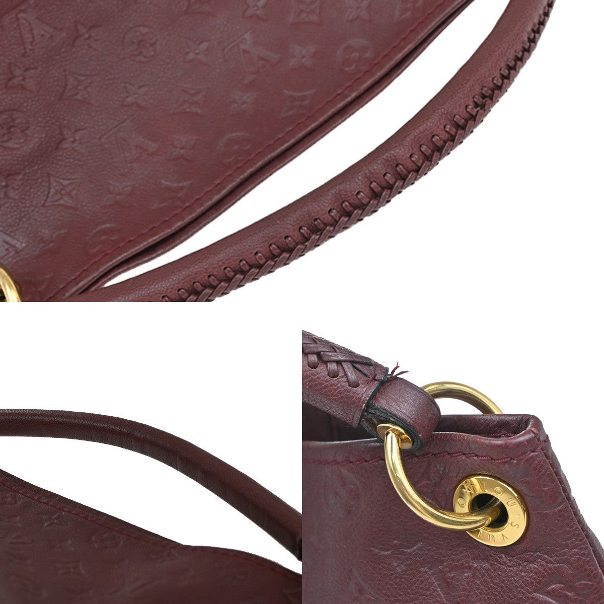 LOUIS VUITTON Artsy MM Shoulder Bag Monogram Empreinte Red M93451 614KP192