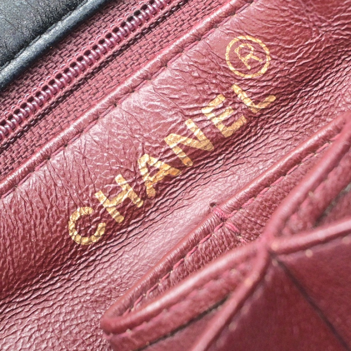 CHANEL CC Mini Matelasse Chain Shoulder Bag Leather Black GHW Vintage 830RP190