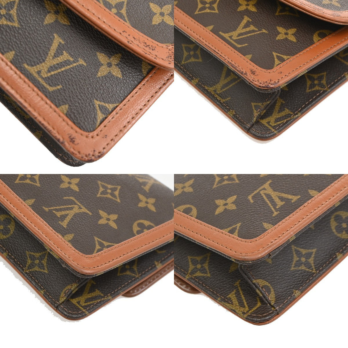LOUIS VUITTON Pochette Dam PM Clutch Hand Bag Monogram Leather BN M51812 05PA047