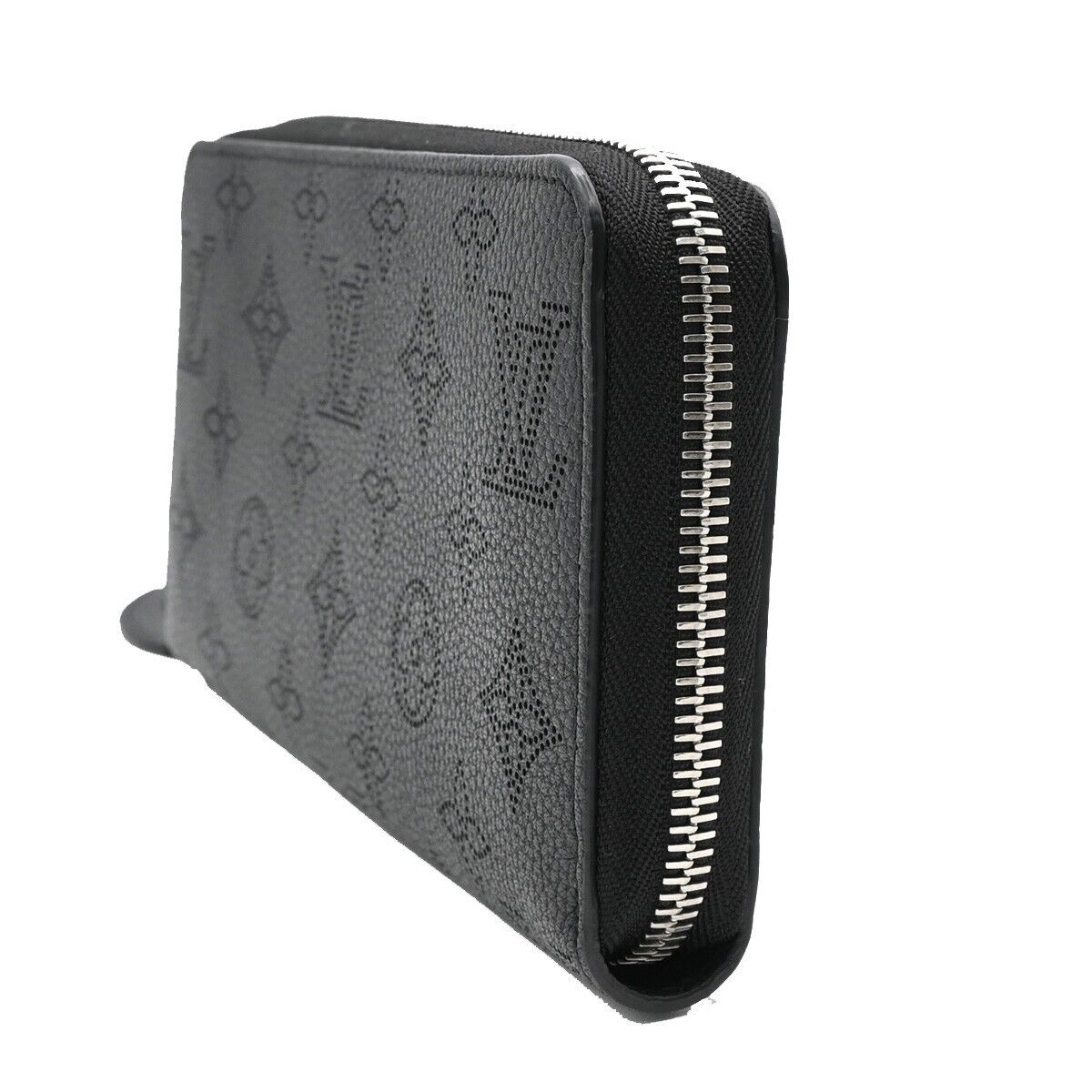 LOUIS VUITTON Zippy Long Wallet Purse Monogram Mahina Leather BK M61867 14HB940