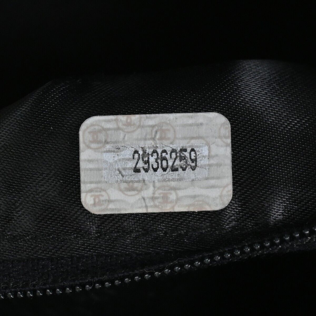 CHANEL CC Logo Mini Matelasse Shoulder Bag Suede Leather Black Gold 691HB551