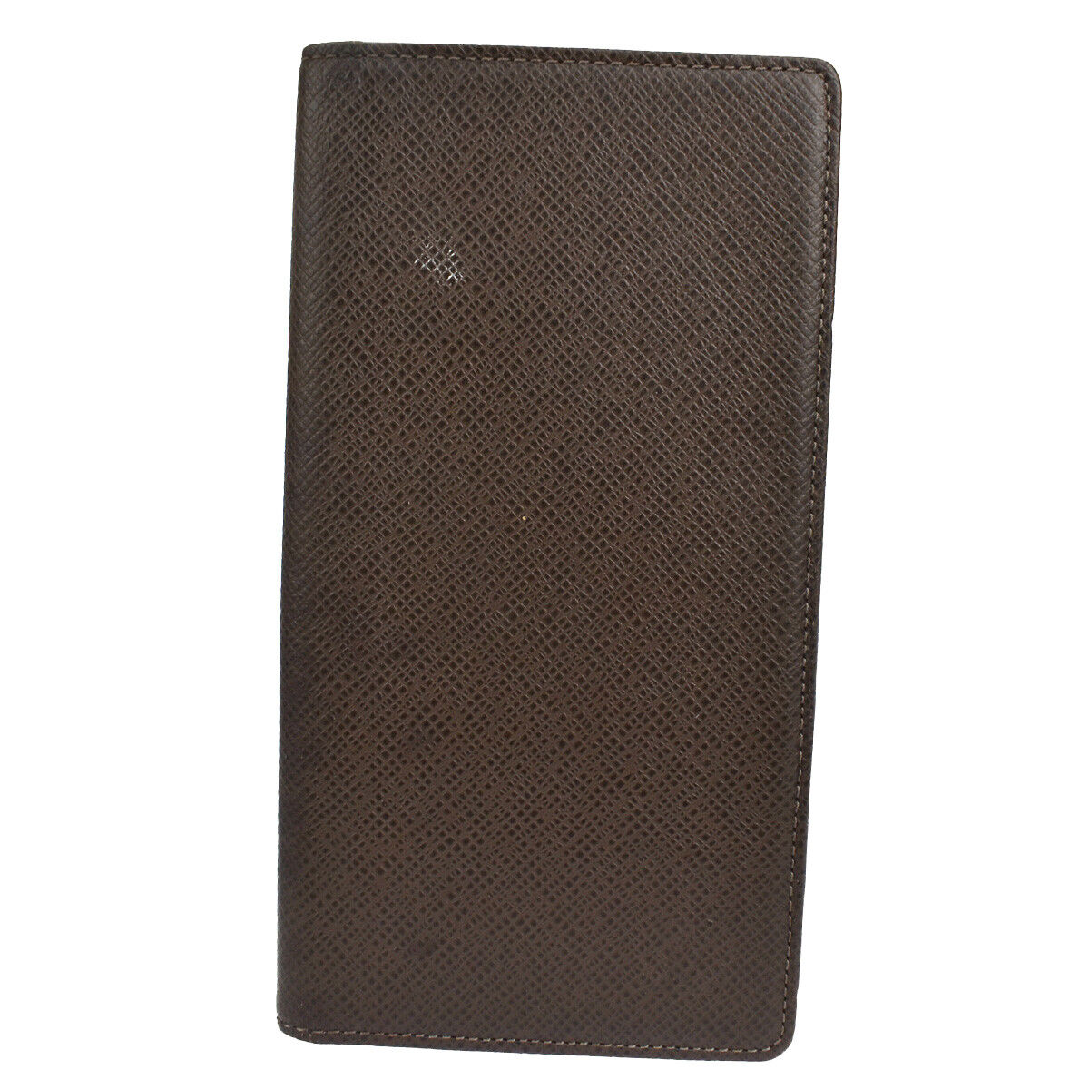 LOUIS VUITTON Porte Valeurs Cartes Credit Long Wallet Taiga Brown M30392 02YA409