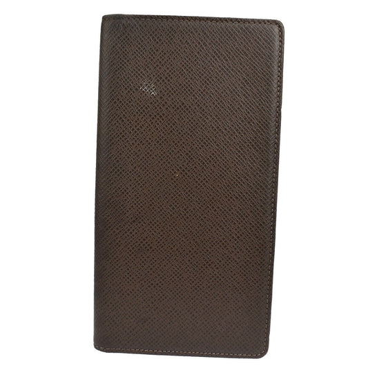 LOUIS VUITTON Porte Valeurs Cartes Credit Long Wallet Taiga Brown M30392 02YA409