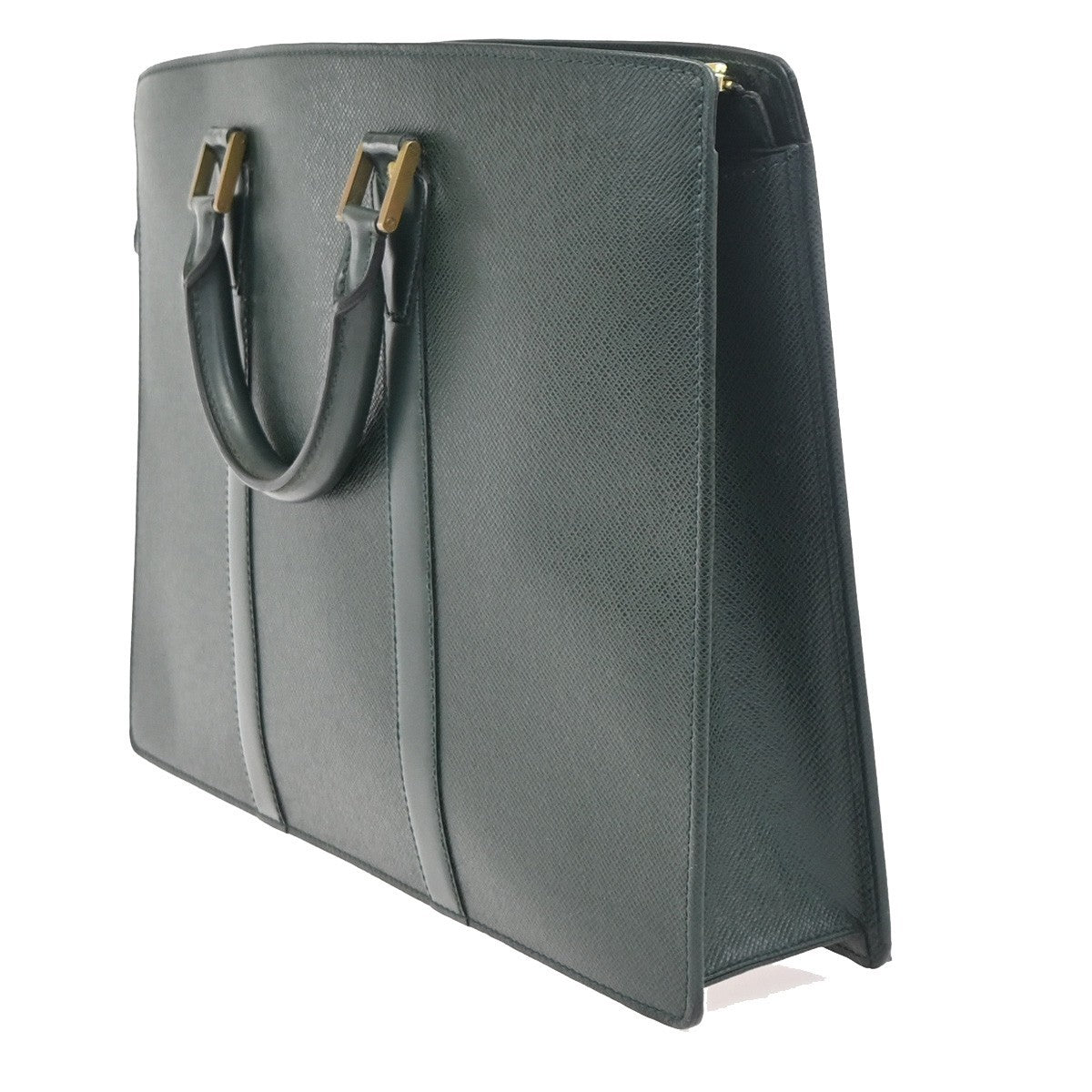 LOUIS VUITTON Porte Documents Lozan Briefcase Hand Bag Taiga M30054 04ZA369