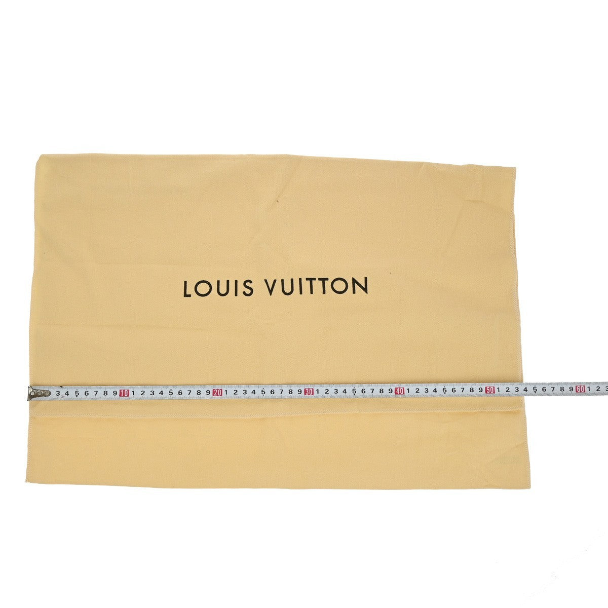 LOUIS VUITTON Logo 10 Set Dust Bag Drawstring Canvas Cotton Beige Brown 09KC789