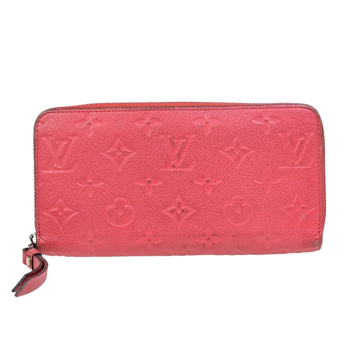 LOUIS VUITTON Long Zippy Wallet Monogram Empreinte Leather Cherry M68571 66EB325
