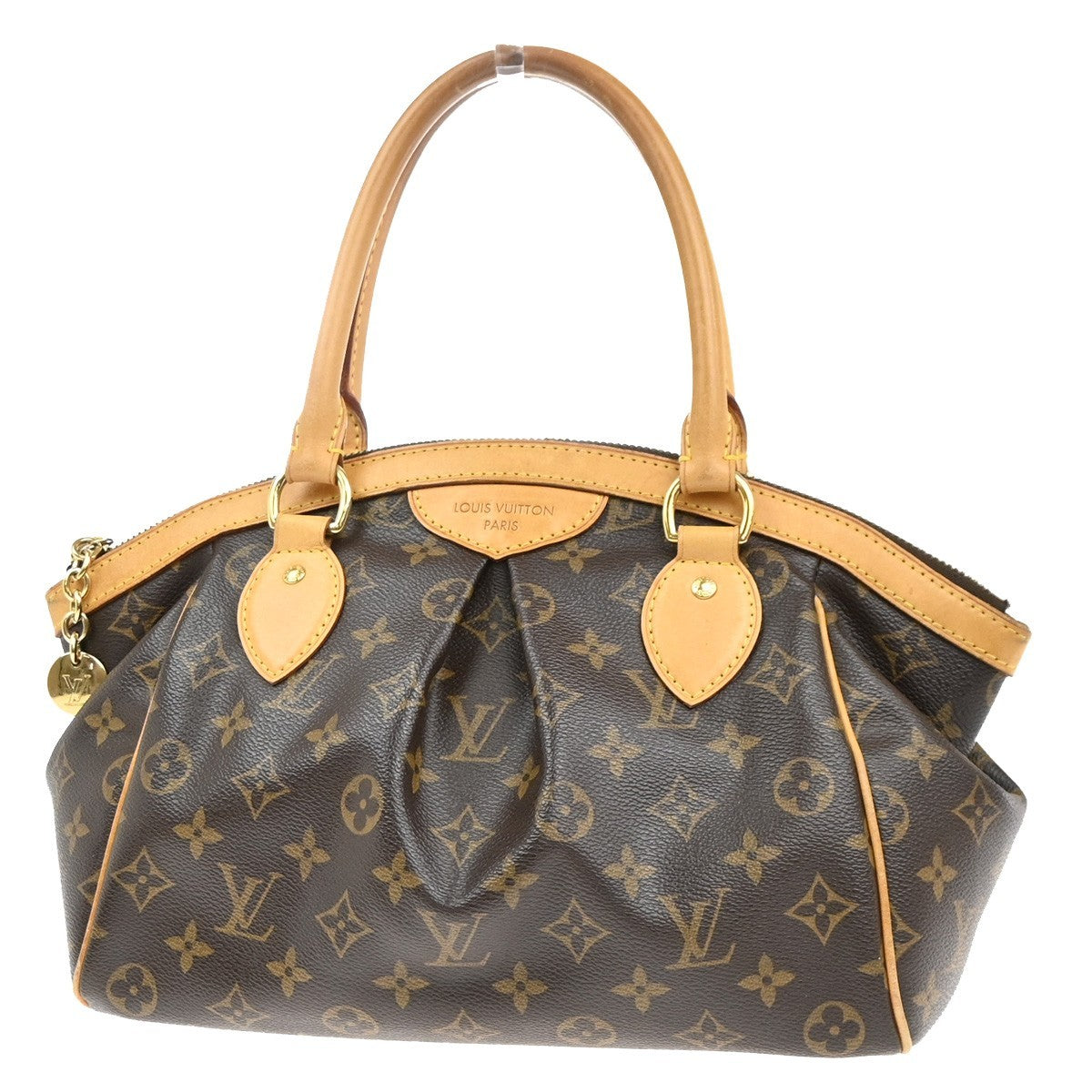 LOUIS VUITTON Tivoli PM Hand Bag Monogram Leather Brown France M40143 21MA244