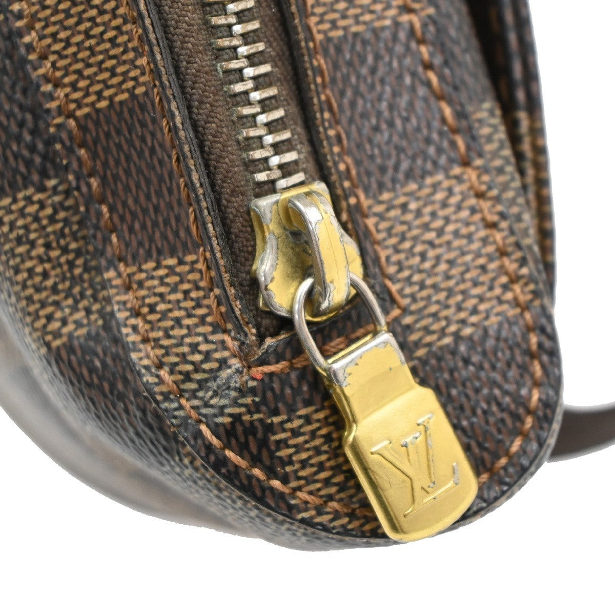 LOUIS VUITTON Geronimos Bum Body Bag Damier Leather Brown Spain N51994 71KD174