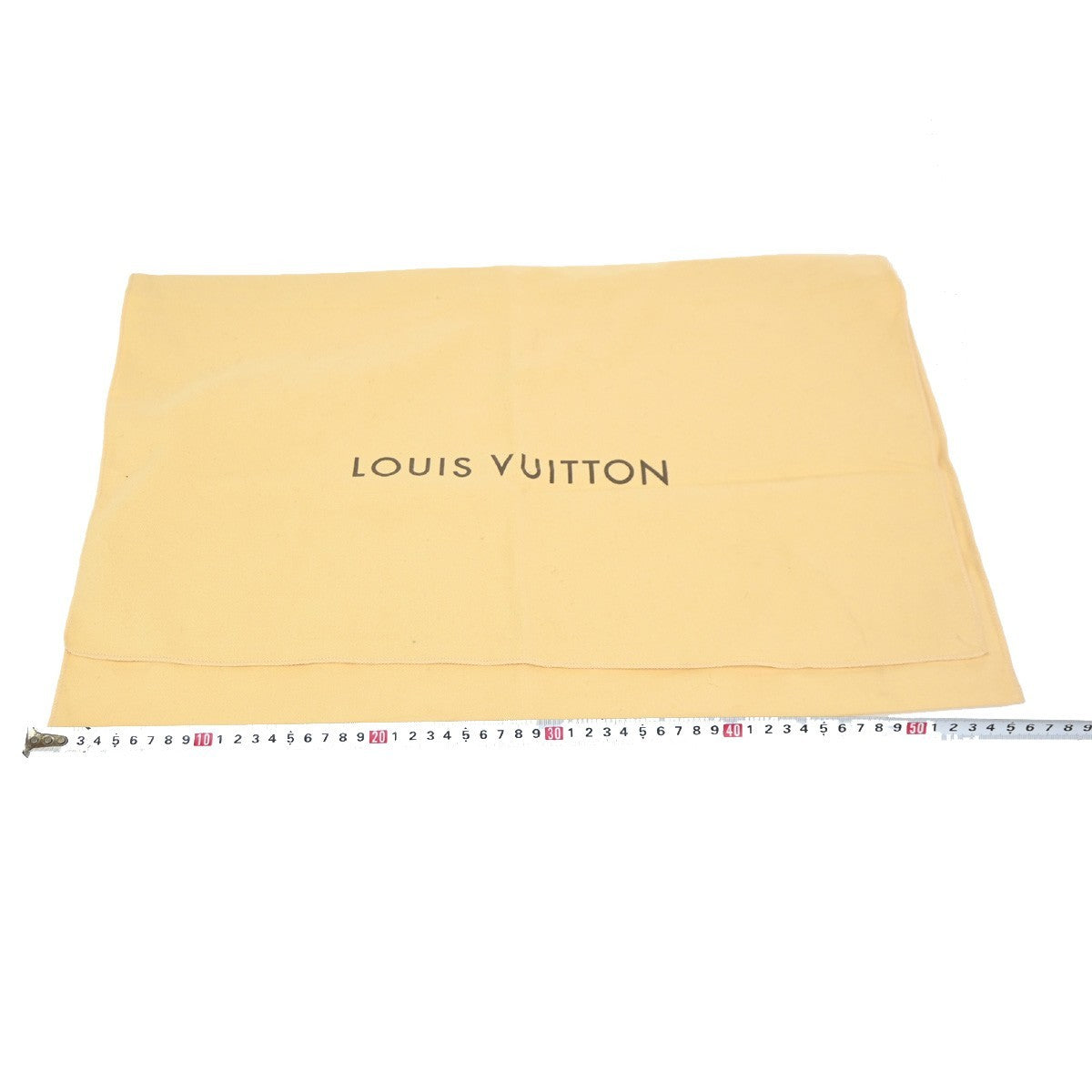 LOUIS VUITTON Logo 10 Set Dust Bag Drawstring Canvas Cotton Beige Brown 09KC725
