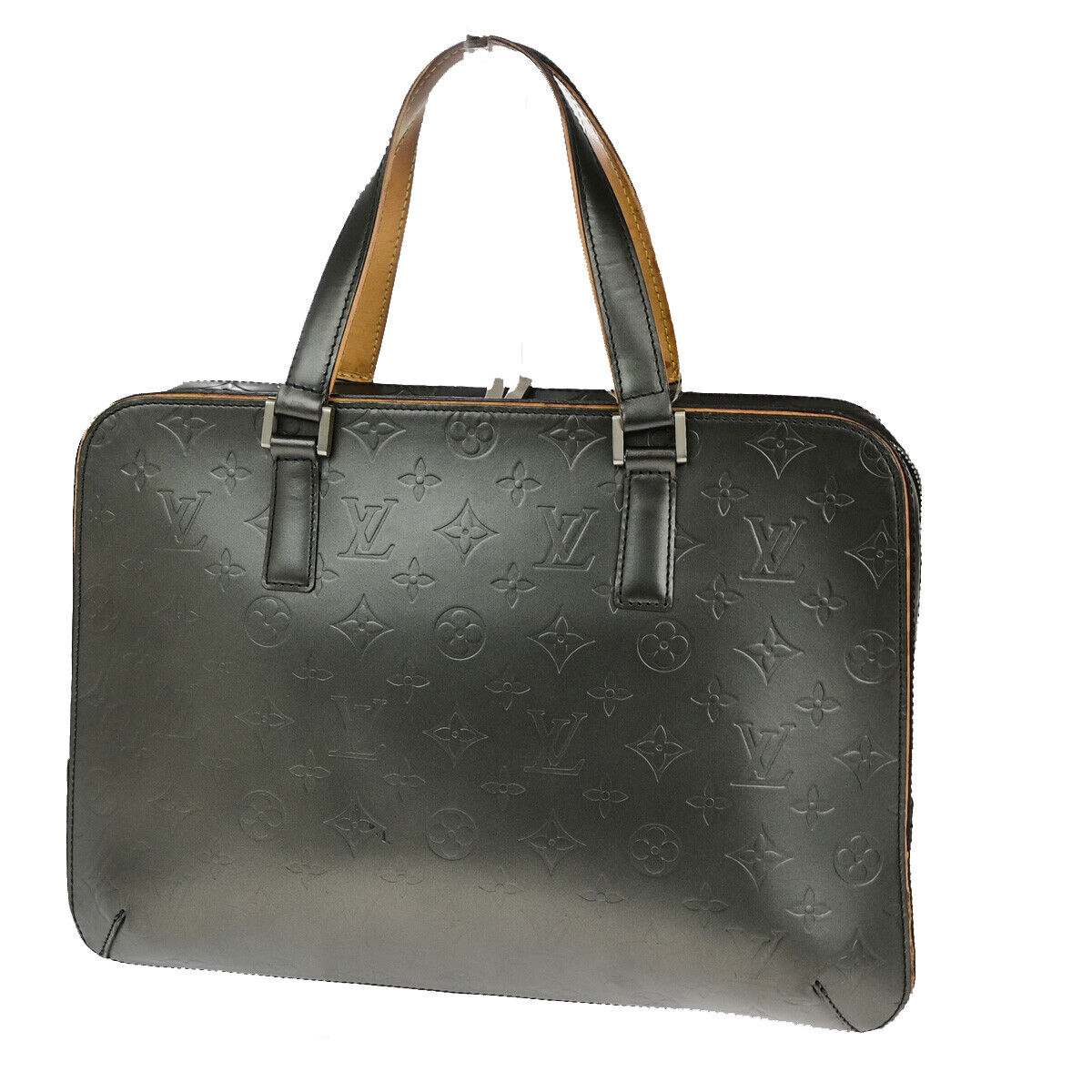 LOUIS VUITTON Malden Hand Tote Bag Monogram Mat Leather Gray M55135 61SJ468