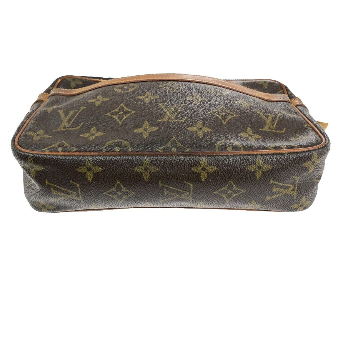 LOUIS VUITTON Compiegne 23 Clutch Hand Bag Monogram Leather Brown M51847 66ED106