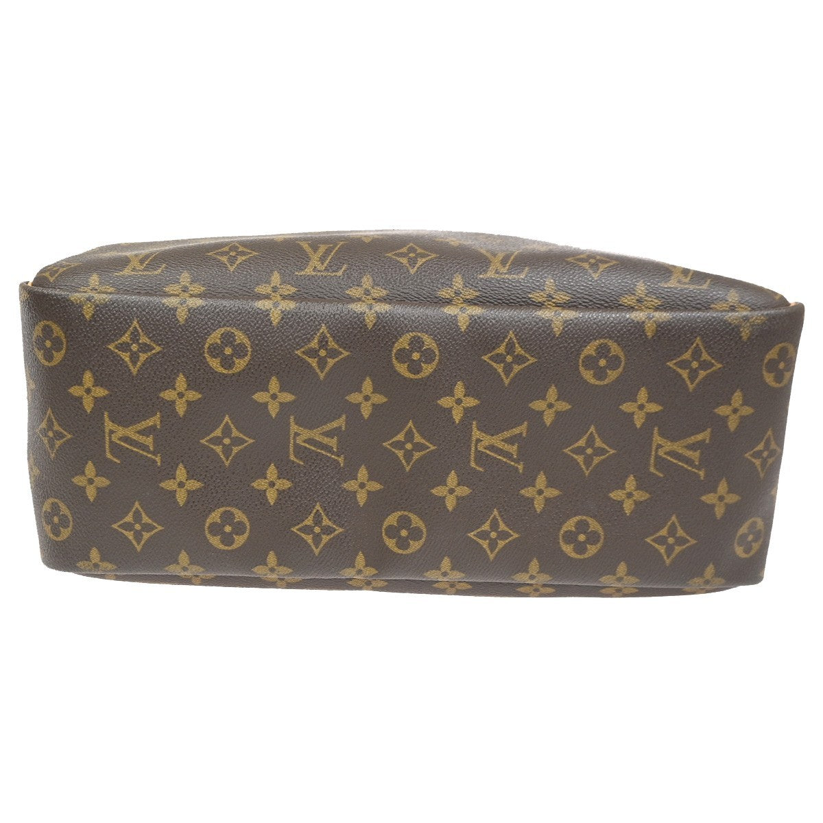 LOUIS VUITTON LV Logo Deauville Hand Bag Monogram Leather Brown M47270 75KC833