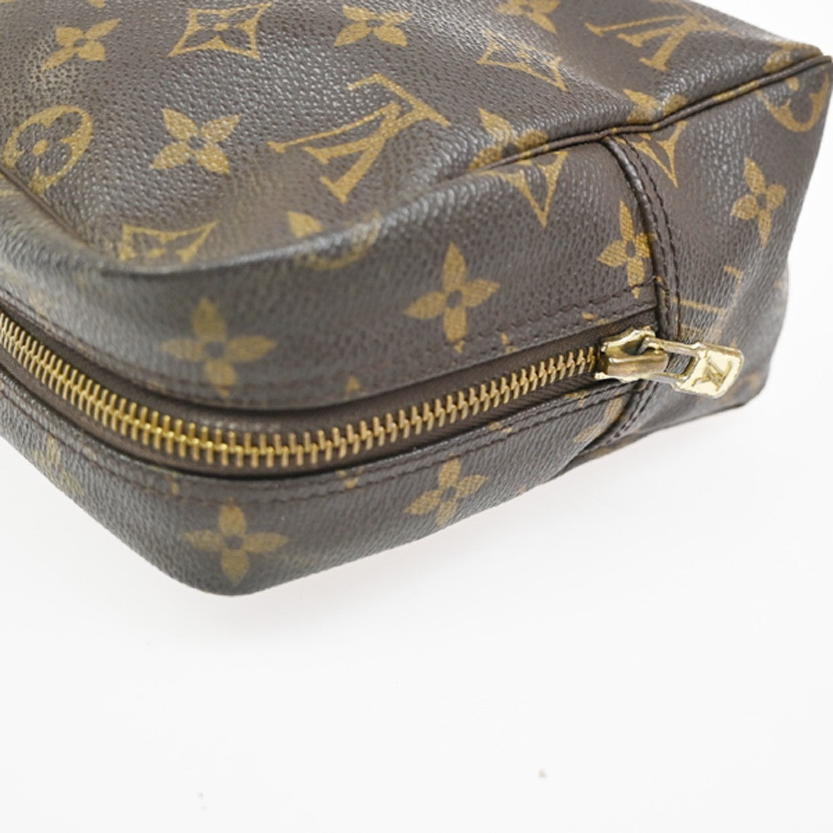 LOUIS VUITTON Trousse Toilette 28 Clutch Hand Bag Monogram Brown M47522 67KC360
