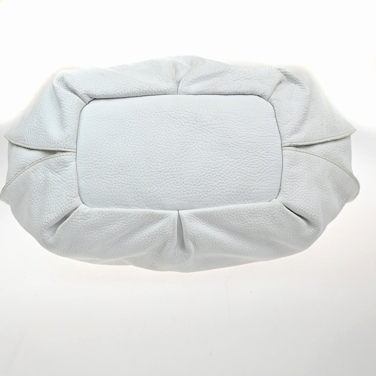 CELINE Logo Bittersweet Shoulder Hand Bag Leather White SHW Italy 32YJ135
