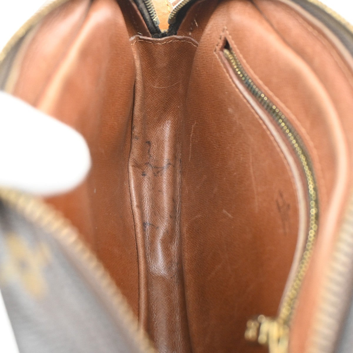 LOUIS VUITTON Jeune Fille PM Shoulder Bag Monogram Leather Brown M51227 33SA089