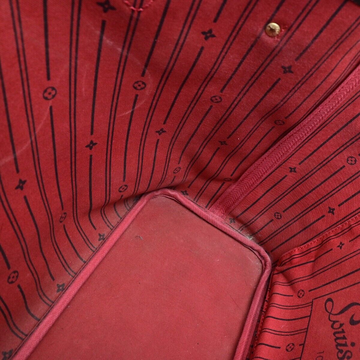 LOUIS VUITTON Neverfull MM Shoulder Bag Damier Ebene Leather BN N51105 78EC989