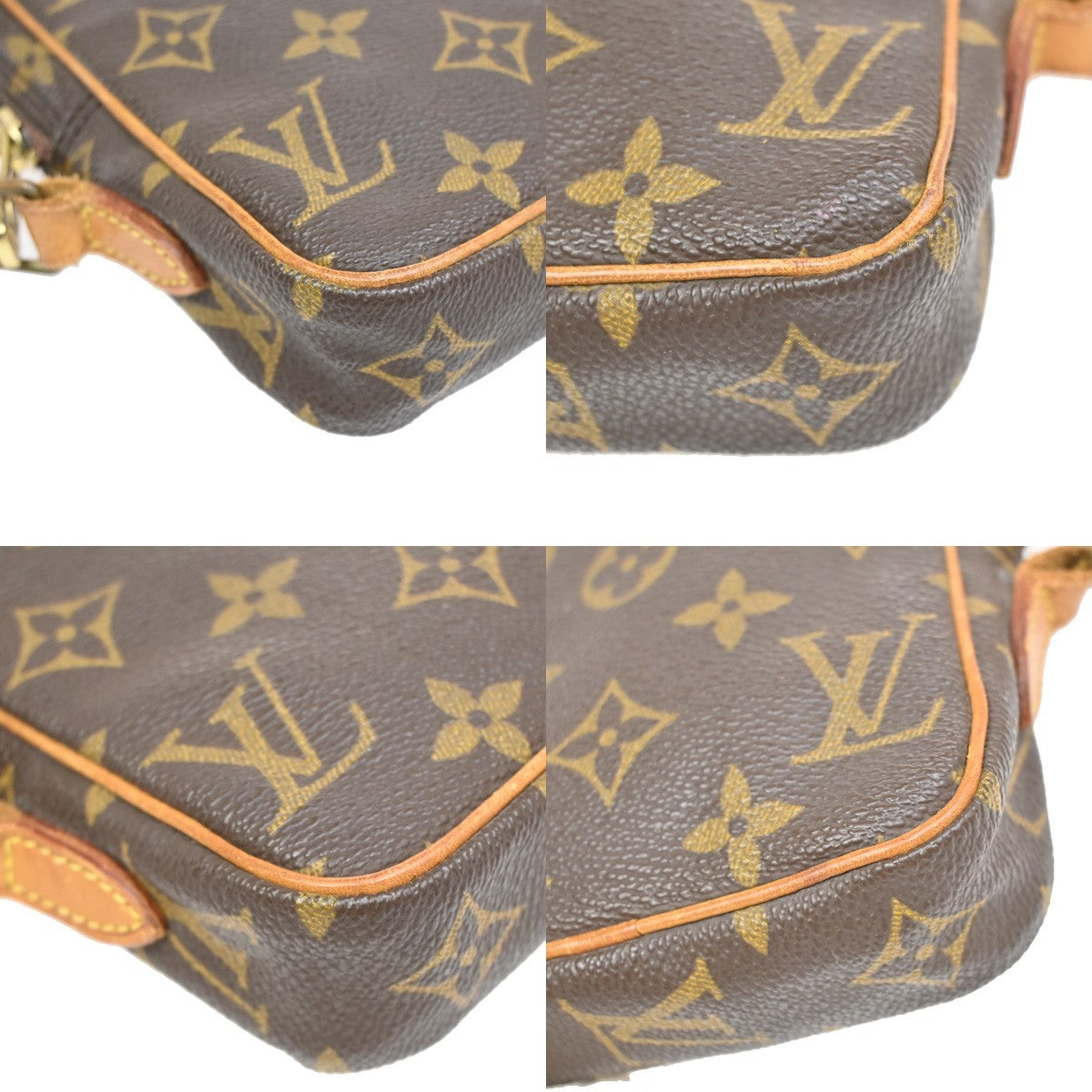 LOUIS VUITTON LV Mini Danube Shoulder Bag Monogram Leather Brown M45268 64AA091