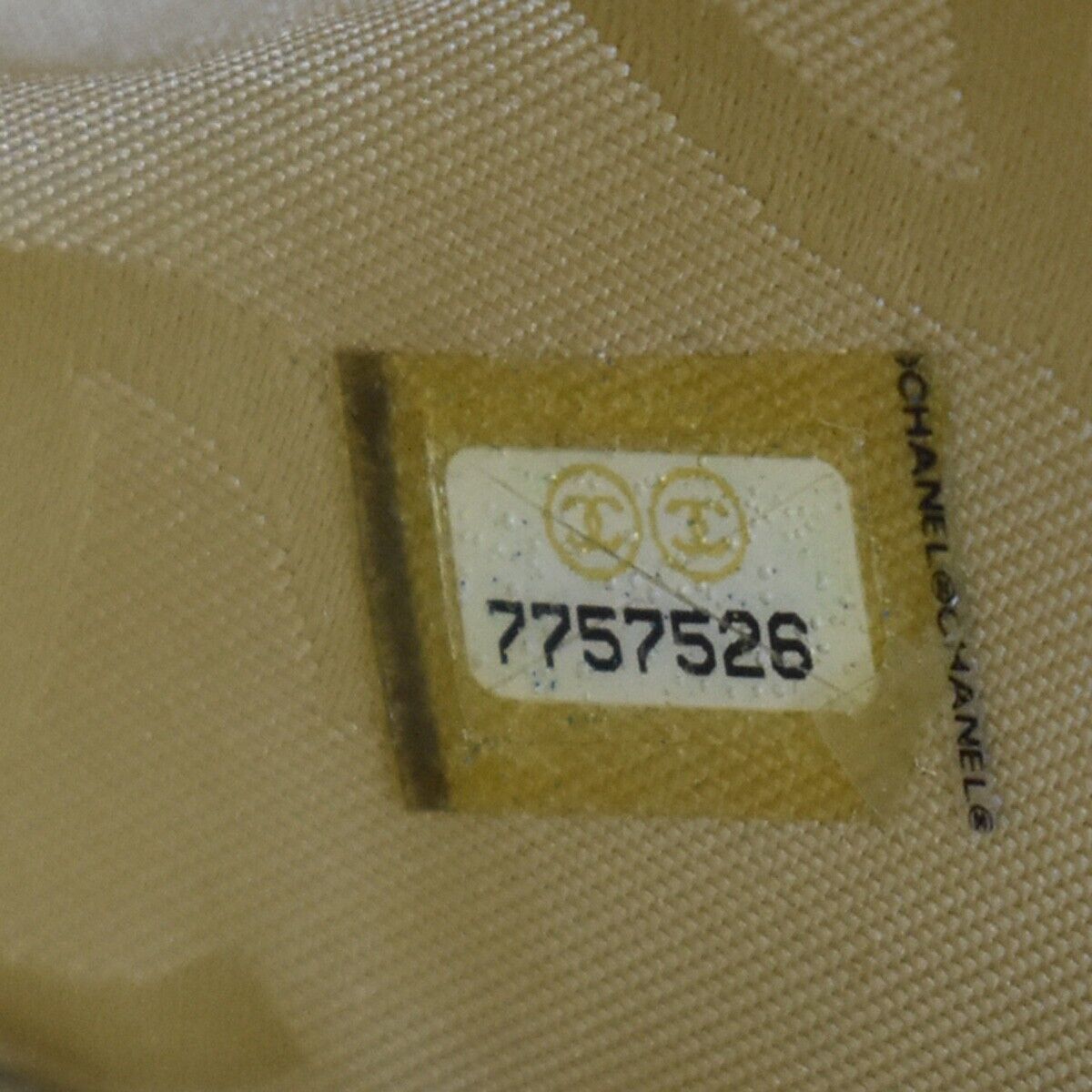CHANEL CC Logo Wild Stitch Hand Tote Bag Leather Beige Gold Italy 699RH707