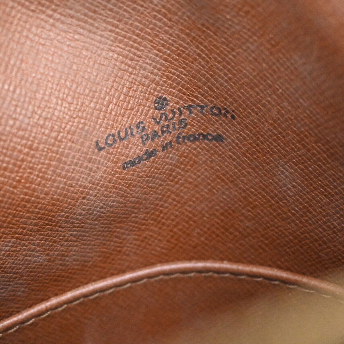 LOUIS VUITTON Danube Shoulder Bag Monogram Leather Brown France M45266 64FA199