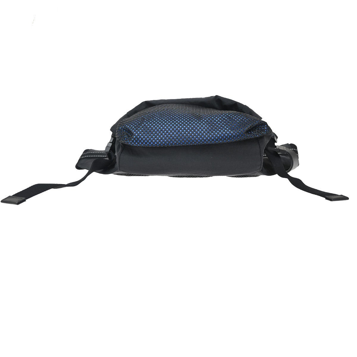BOTTEGA VENETA Crossbody Belt Body Bag Nylon Black Blue Italy 82KB153