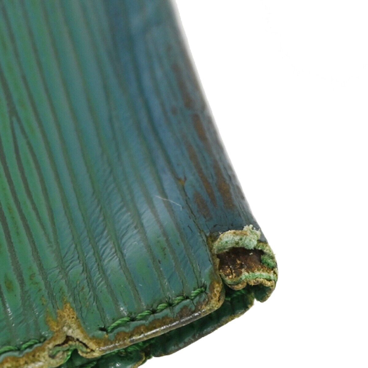 LOUIS VUITTON Logo International Trifold Wallet Epi Leather Green M63384 08YD113