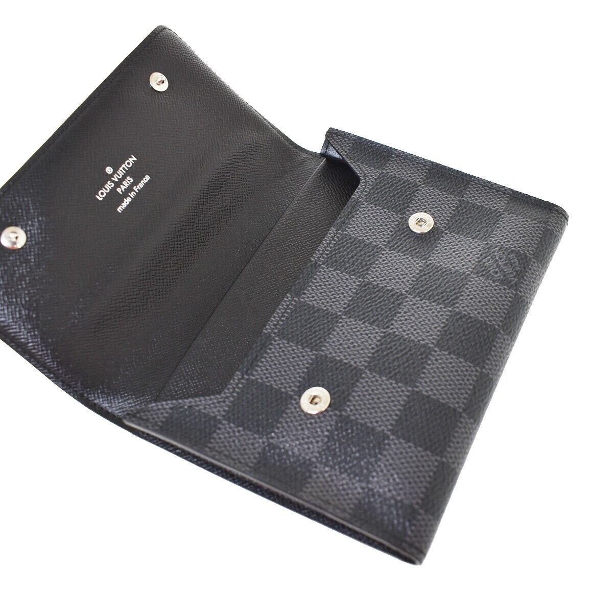 LOUIS VUITTON Portefeuille Compact Bifold Wallet Damier Graphite N63083 76MZ969