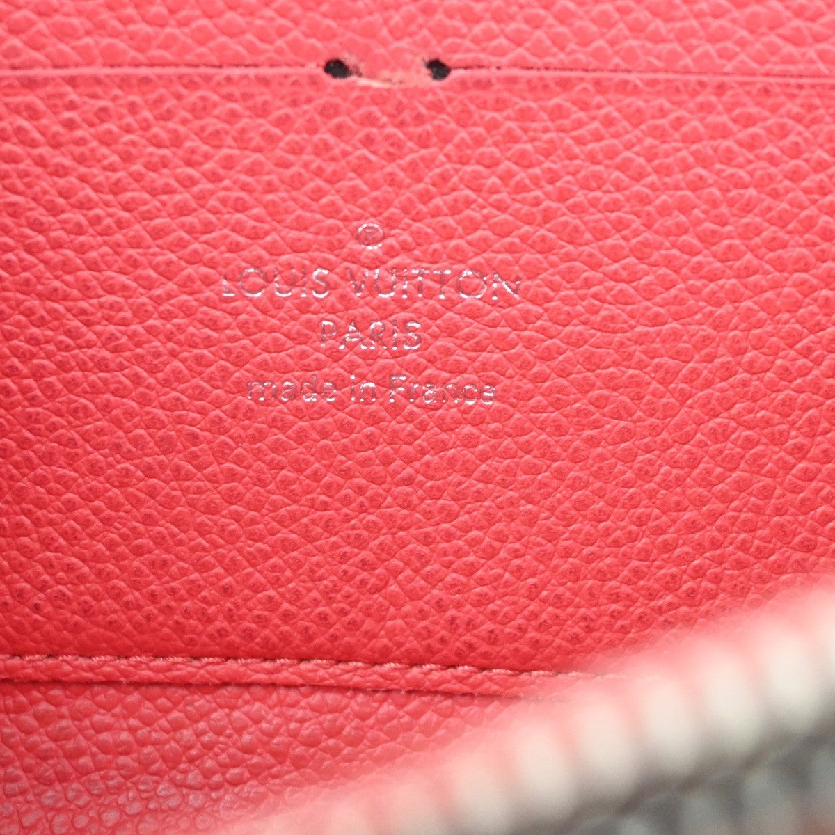 LOUIS VUITTON Zippy Wallet Long Wallet Monogram Empreinte Red M61865 66KC311