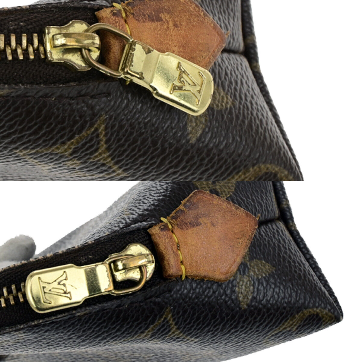 LOUIS VUITTON Pochette Cosmetic Pouch Bag Monogram Leather BN M47515 05YG683