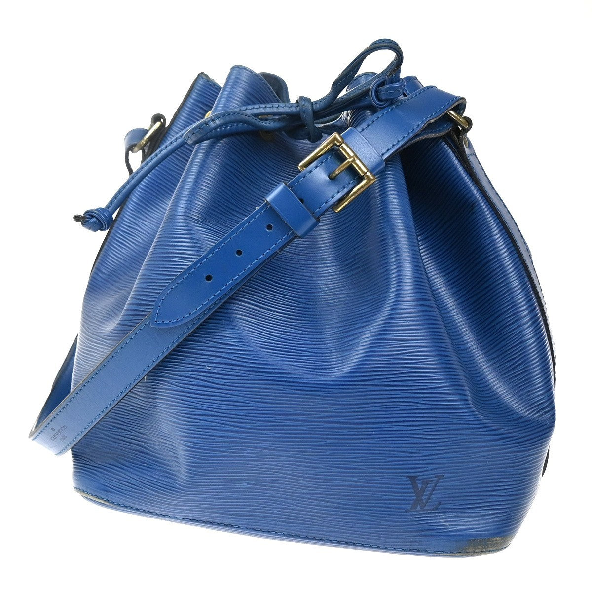 LOUIS VUITTON LV Petit Noe Shoulder Bag Epi Leather Blue France M44105 36KC251