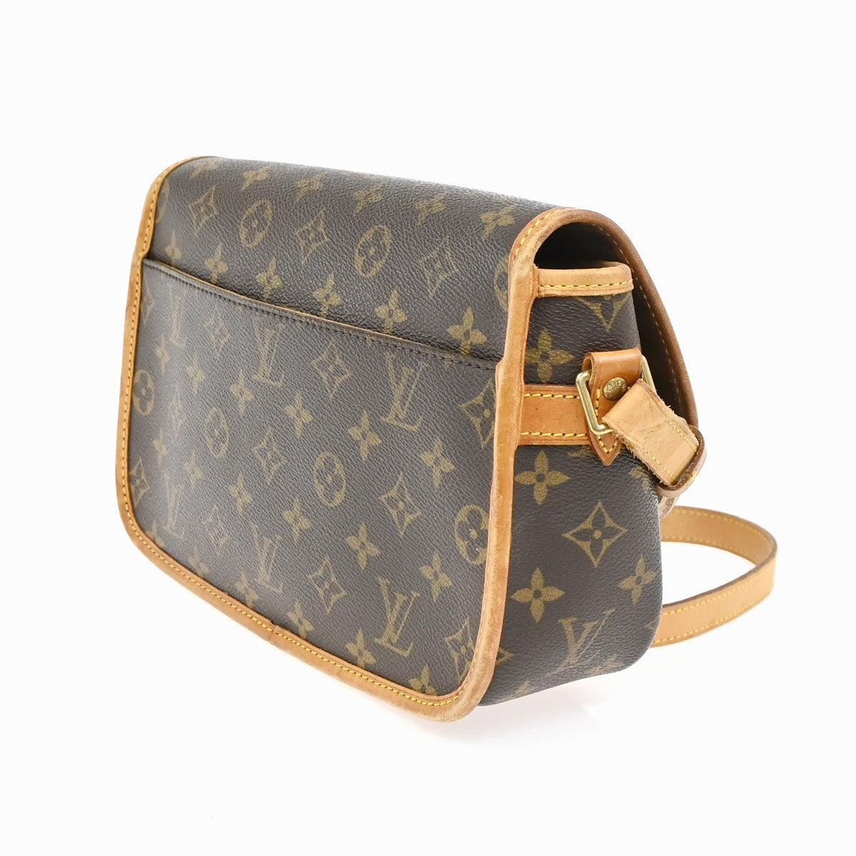 LOUIS VUITTON Sologne Shoulder Bag Monogram Leather Brown France M42250 22YJ164