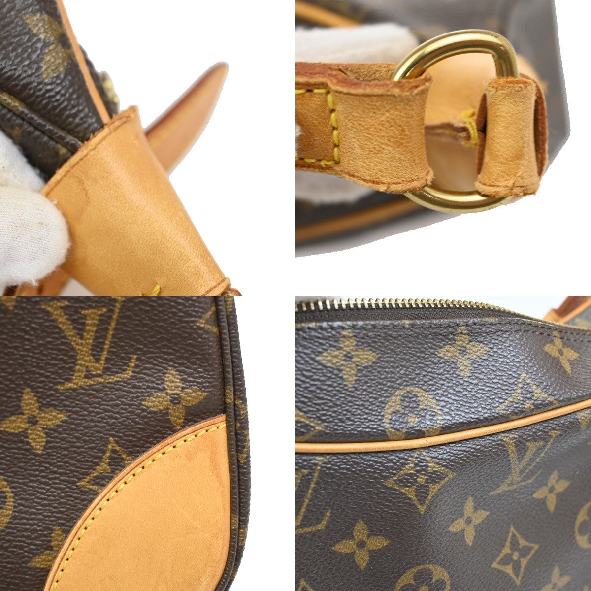 LOUIS VUITTON Boulogne 30 Shoulder Bag Monogram Leather Brown M51265 79DA177