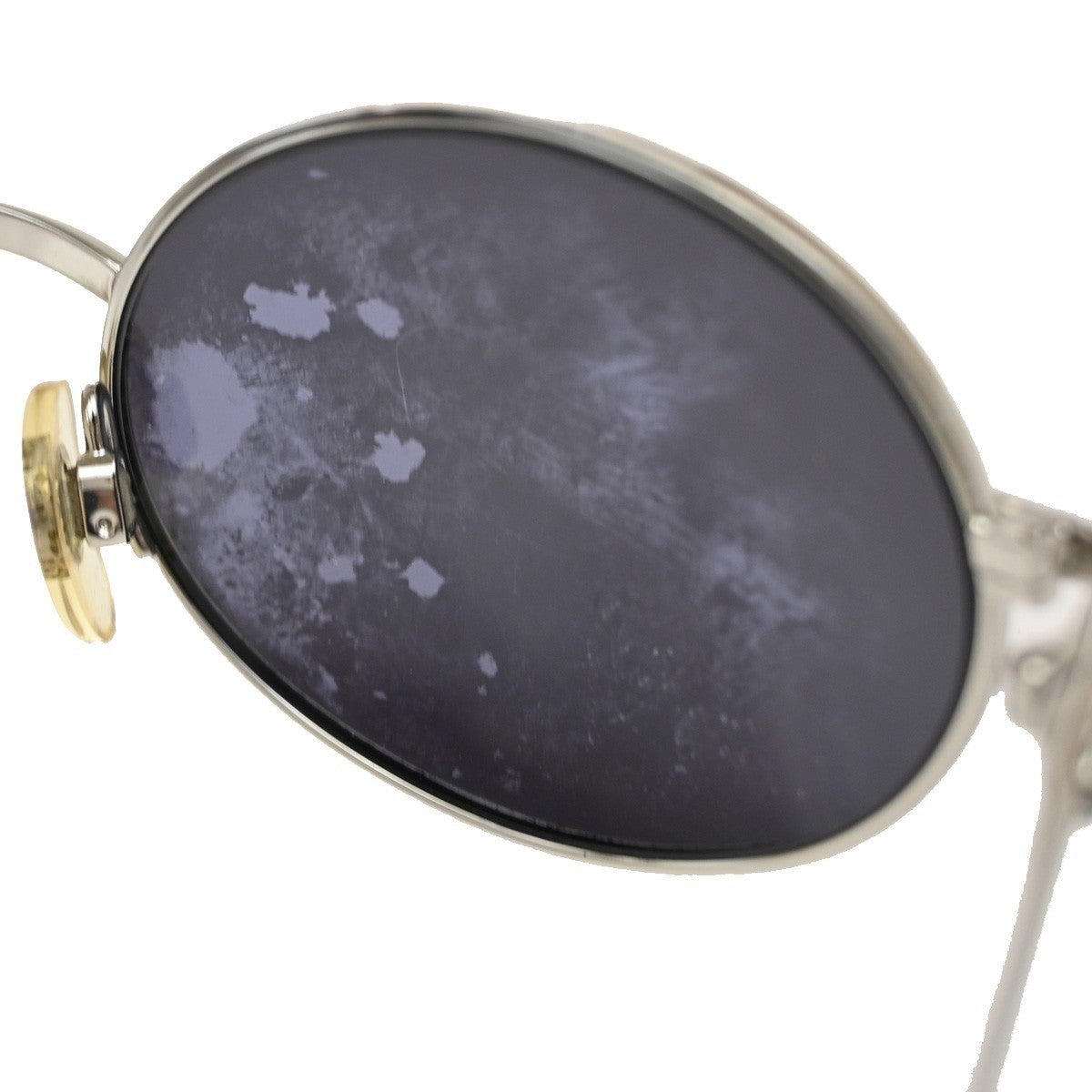 CHANEL CC  Sunglasses Eye Wear Mirror Lens Metal Plastic Silver 06934 07RL317