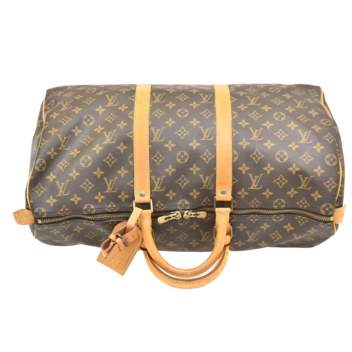 LOUIS VUITTON Keepall 50 Travel Hand Bag Monogram Leather Brown M41426 75MA038