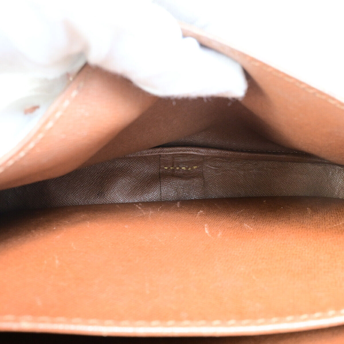 LOUIS VUITTON Cartouchiere GM Shoulder Bag Monogram Leather Brown M51252 65YF284