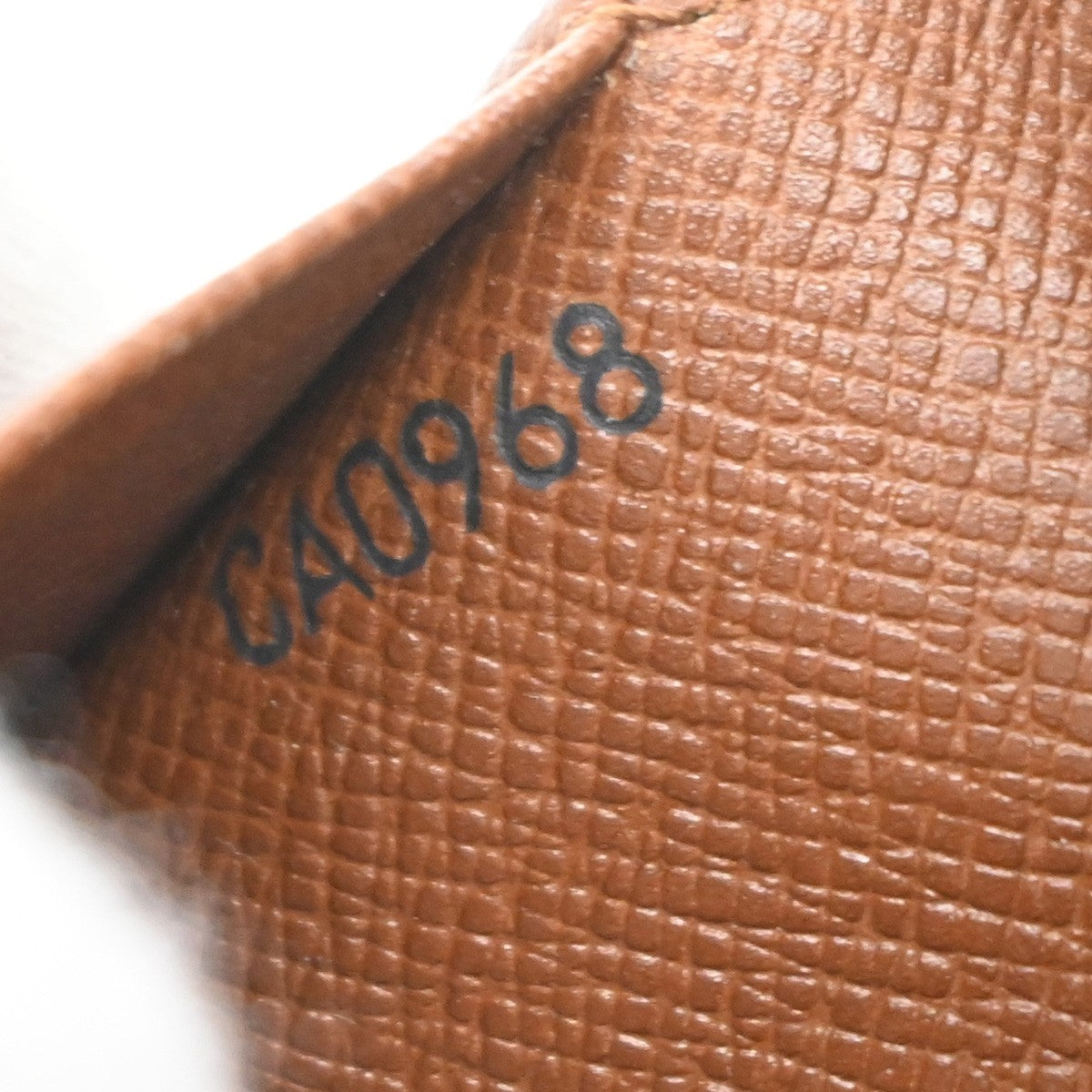LOUIS VUITTON LV Logo 3 Set Bifold Trifold Wallet Monogram Leather Brown 63EG031