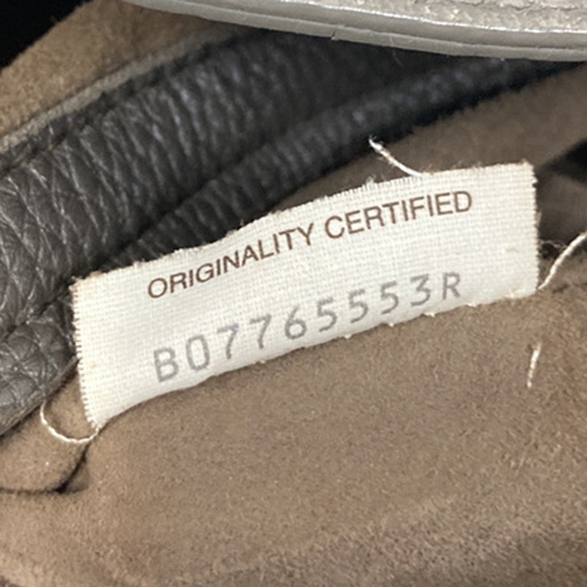 BOTTEGA VENETA Logo Hobo Shoulder Hand Bag Leather Gray Italy 31KB181