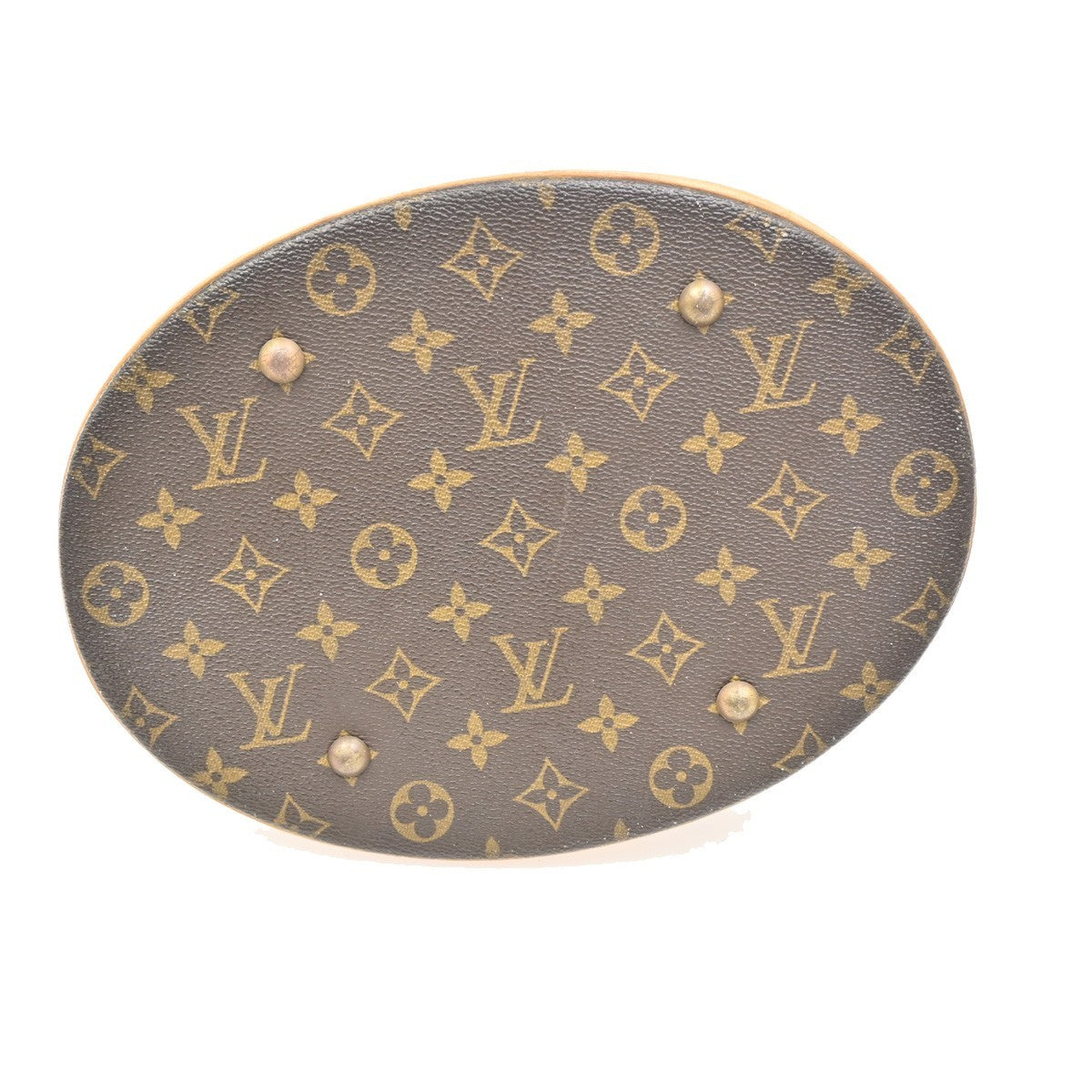 LOUIS VUITTON BUCKET GM Shoulder Tote Bag Monogram Leather Brown M42236 64TA084