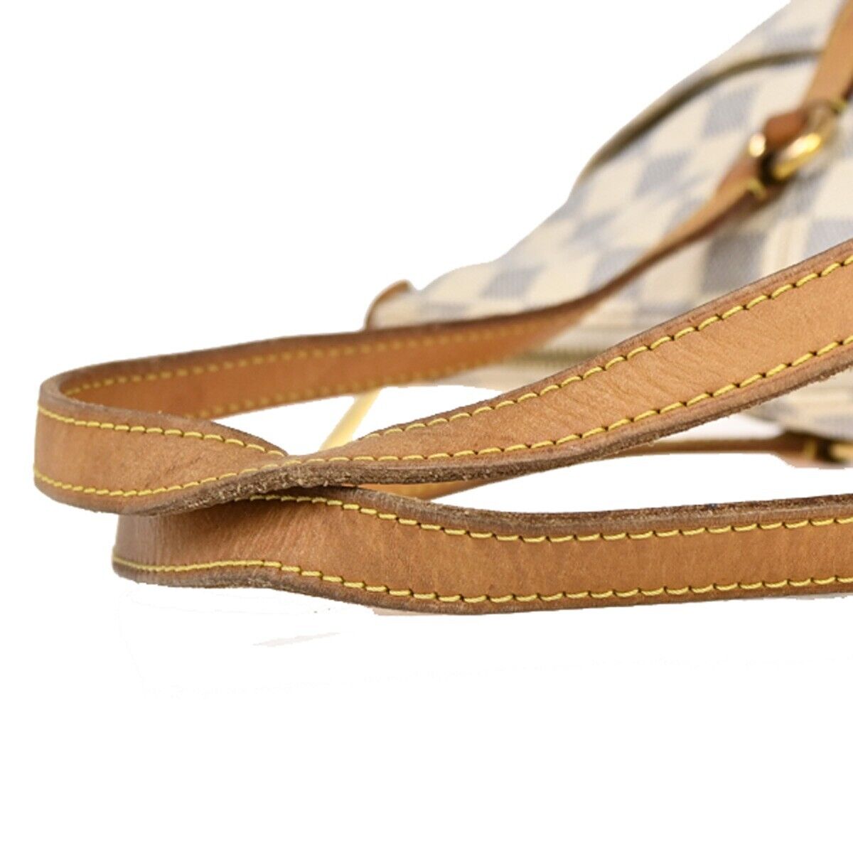 LOUIS VUITTON Totally MM Shoulder Bag Damier Azur Leather White N51262 20FA324